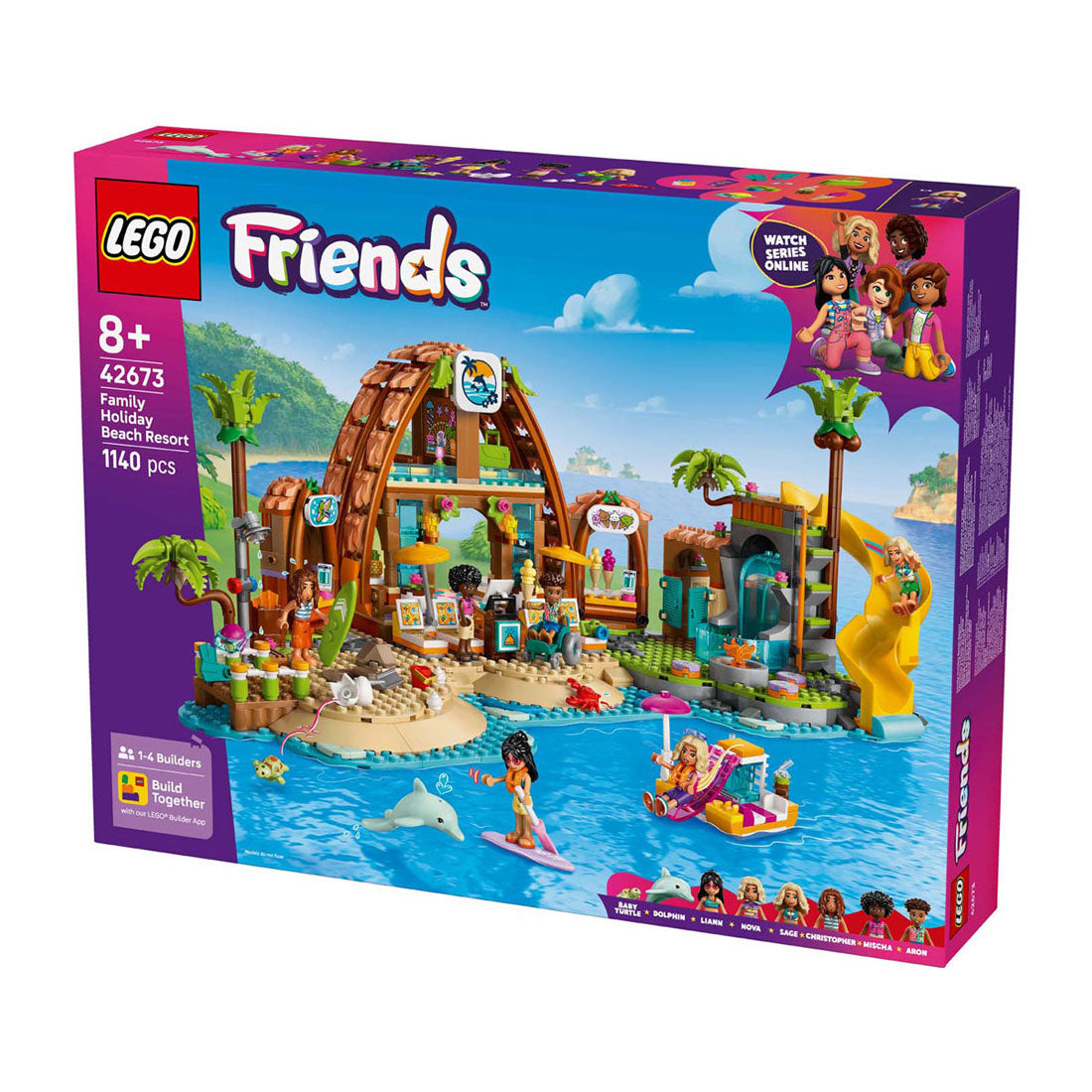 Lego friends 42673 familie vakantie strandresort