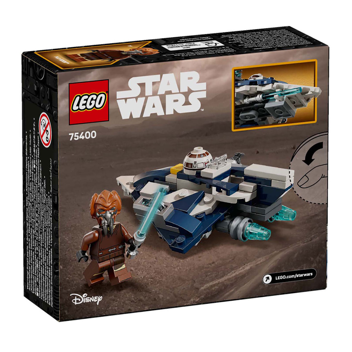 Lego star wars 75400 plo koons jedi starfighter microfighter
