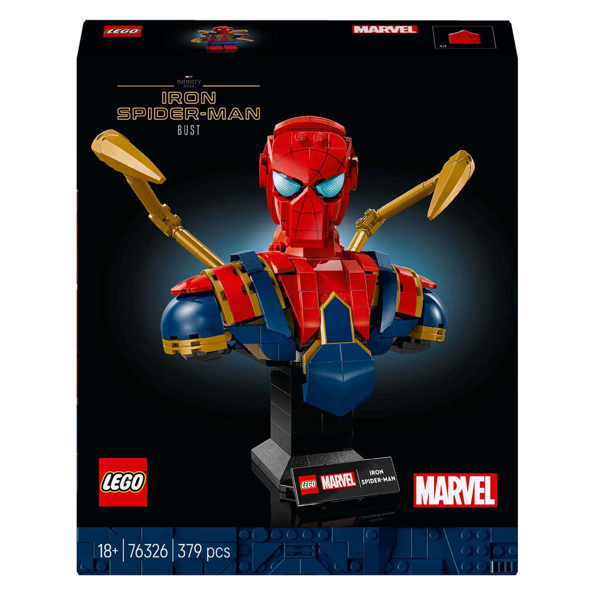 Lego super heroes 76326 iron spider-man buste