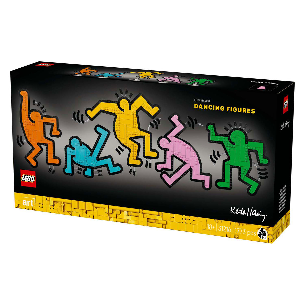 Lego art 31216 keith haring dansende figuren