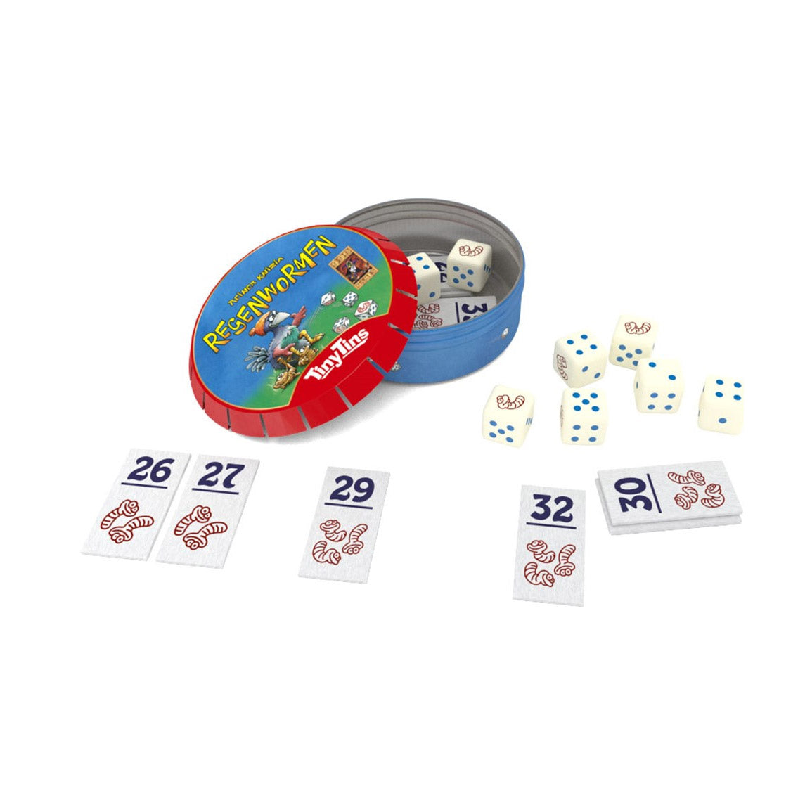 Tiny tins - regenwormen