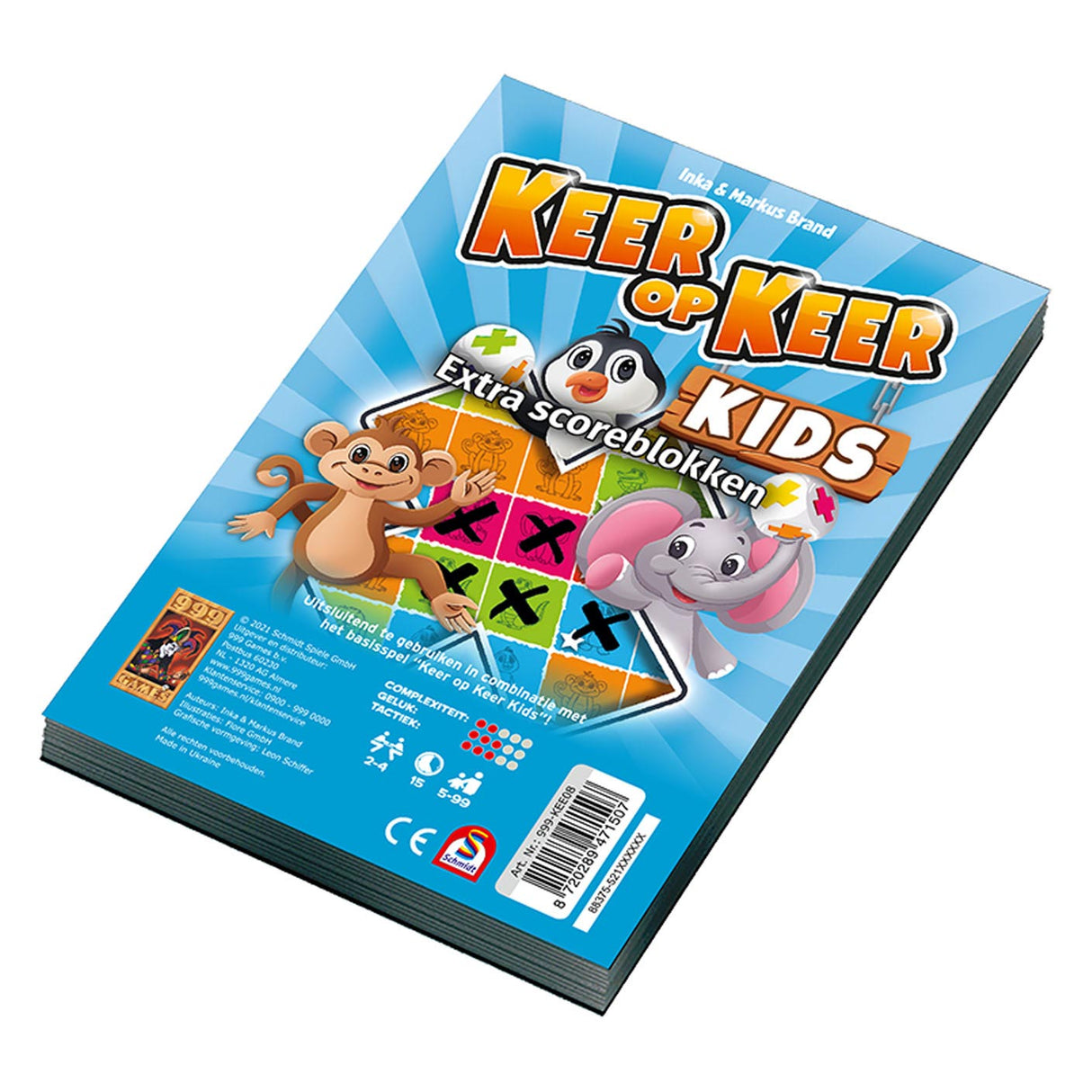 999games 999 games keer op keer kids - scoreblokken, 2st.