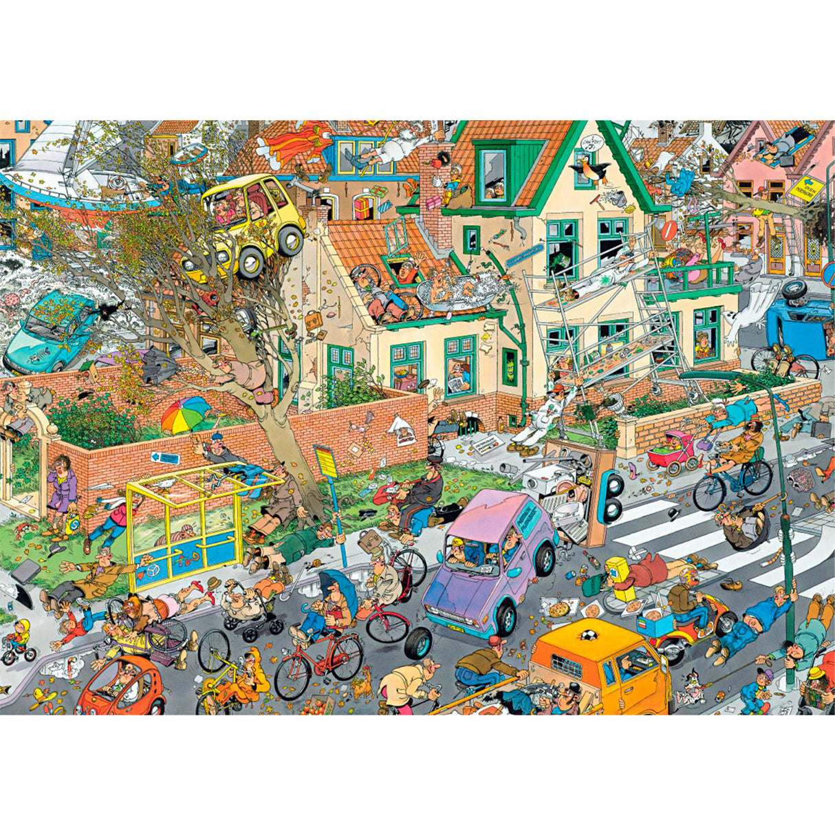 Jumbo jan van haasteren legpuzzel - 2in1 safari storm, 1000st.