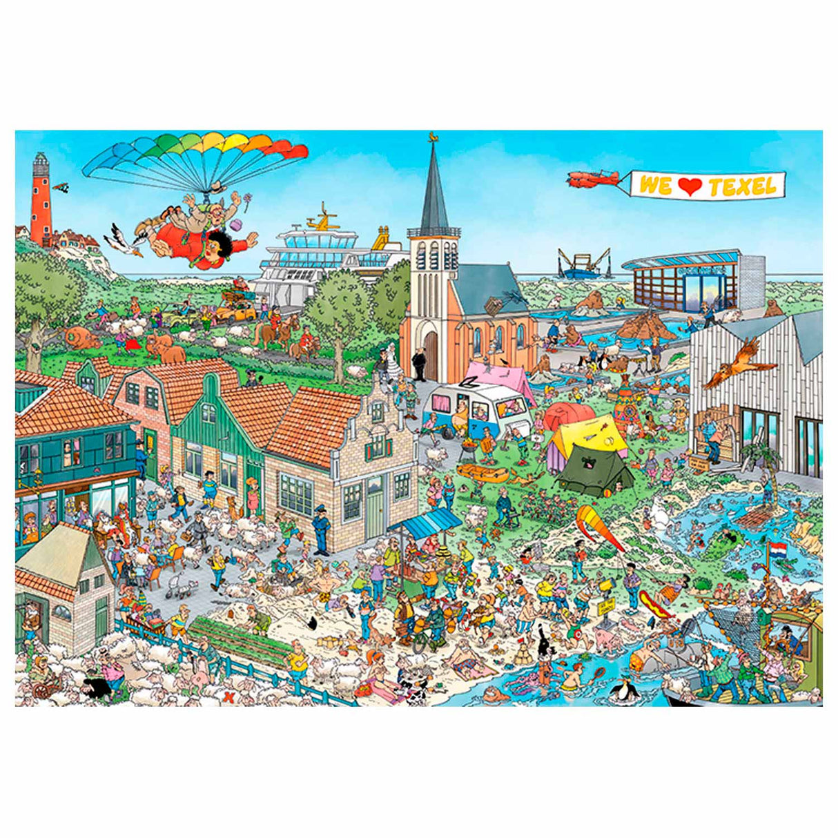 Jan van haasteren legpuzzel - texel, 1000st.