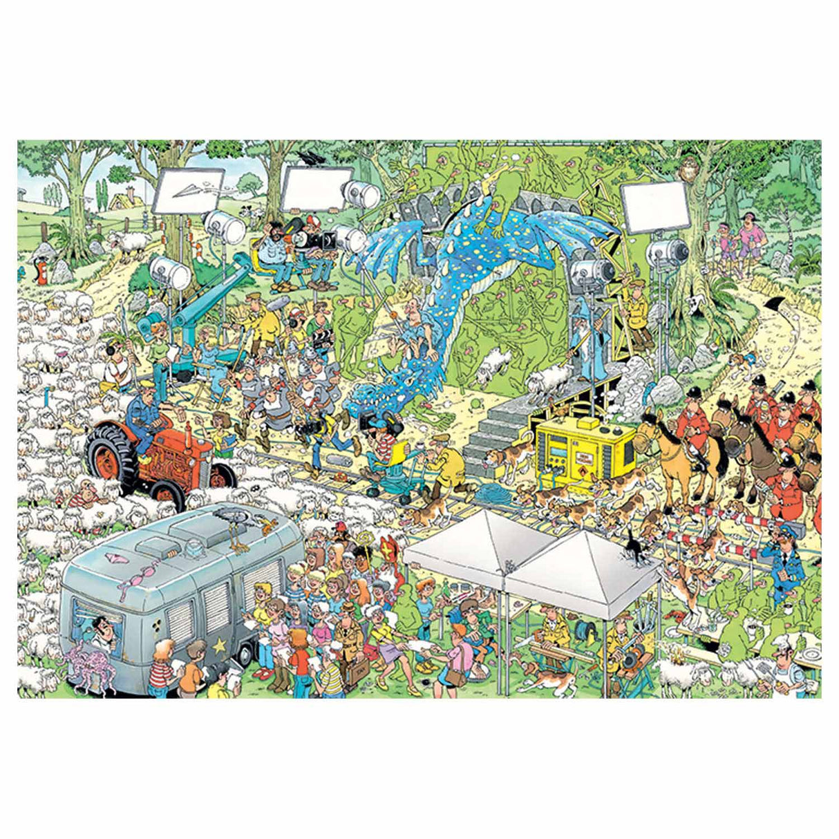 Jumbo jan van haasteren legpuzzel - de filmset, 2000st.