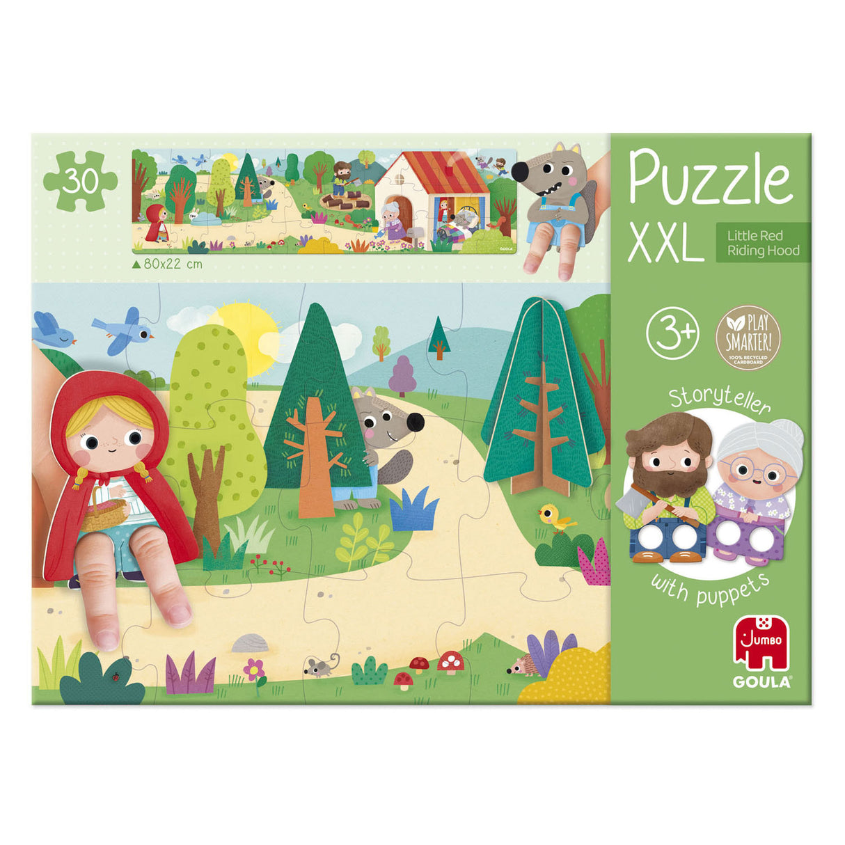 Jumbo goula legpuzzel xxl roodkapje, 30st.