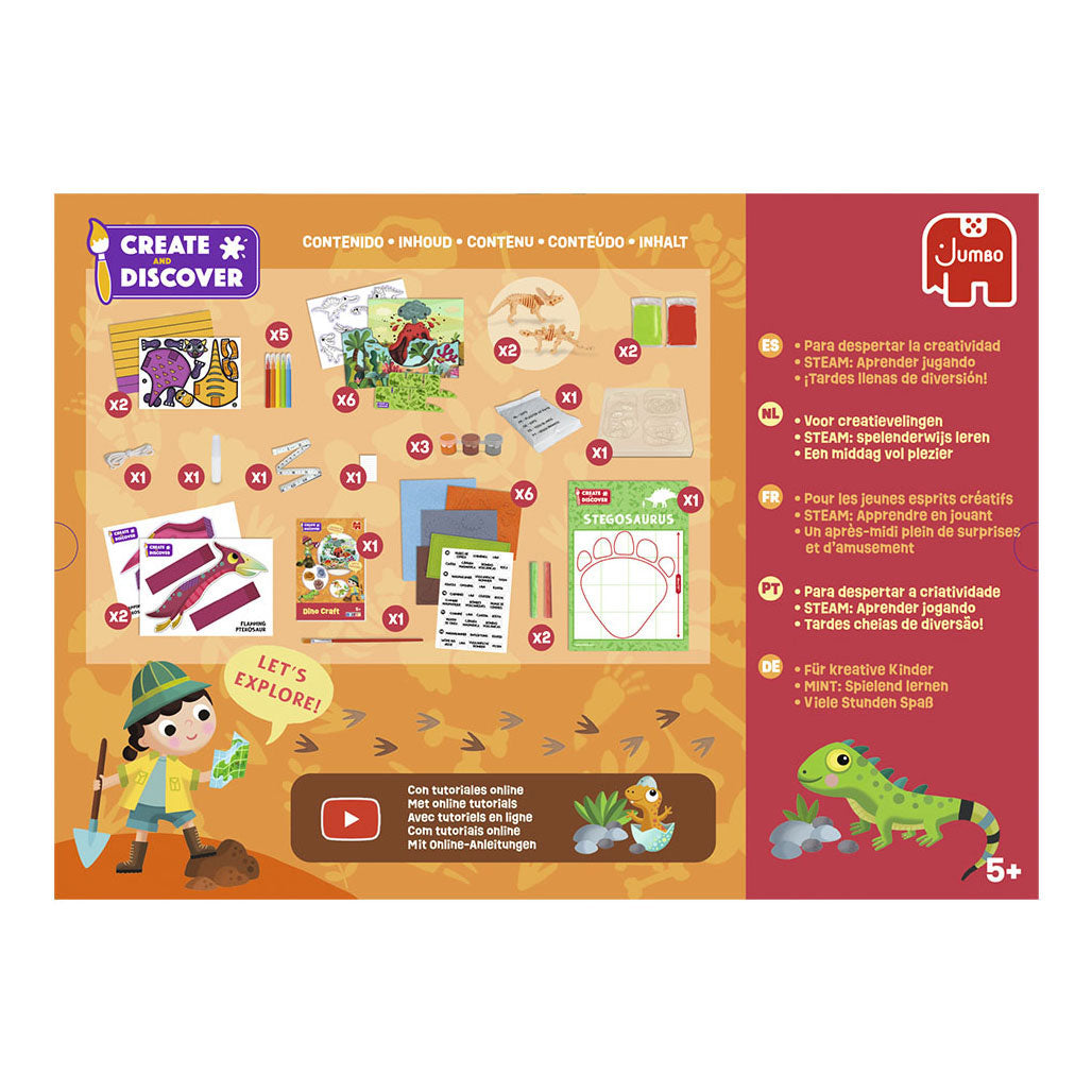 Jumbo create discover dino craft knutselset
