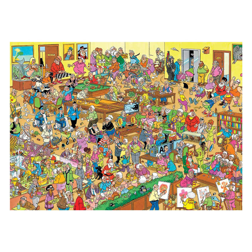 Jan van haasteren legpuzzel - het bejaardenthuis, 1000st.