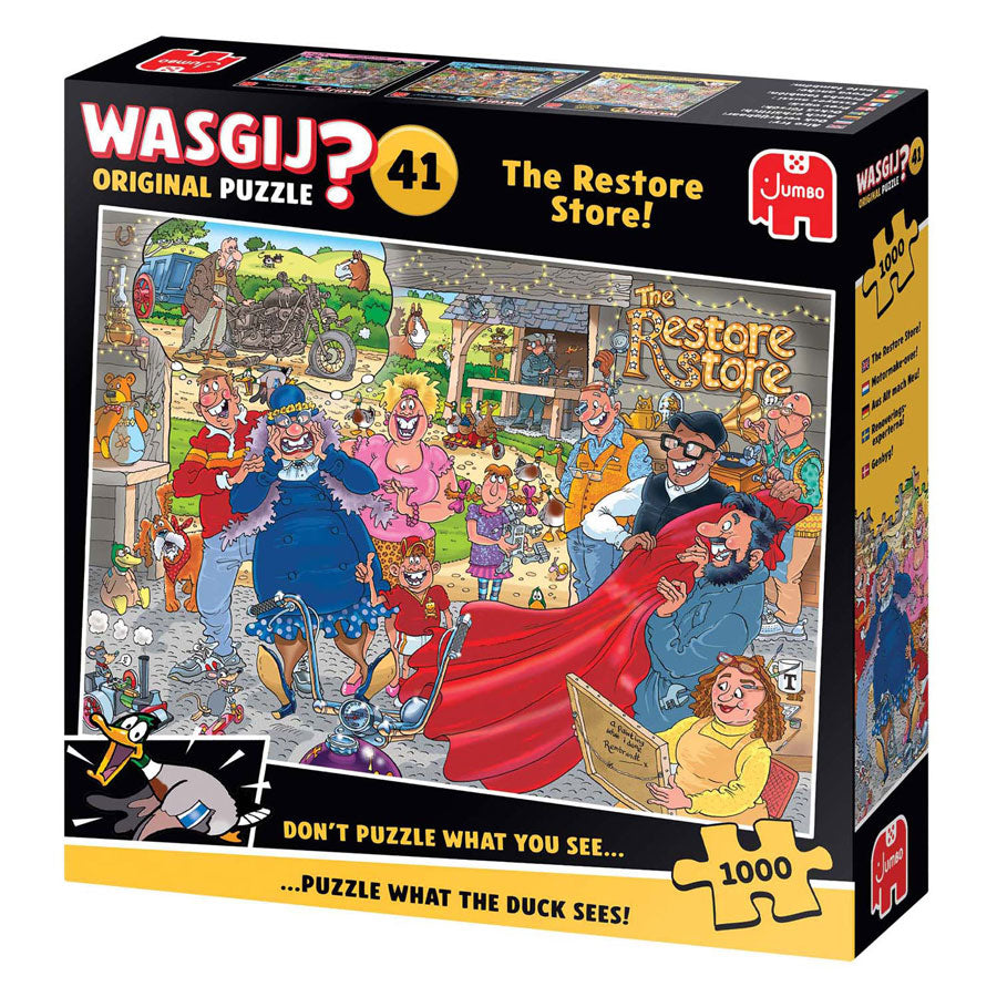 Wasgij orignal 41 legpuzzel - motormake-over, 1000st.