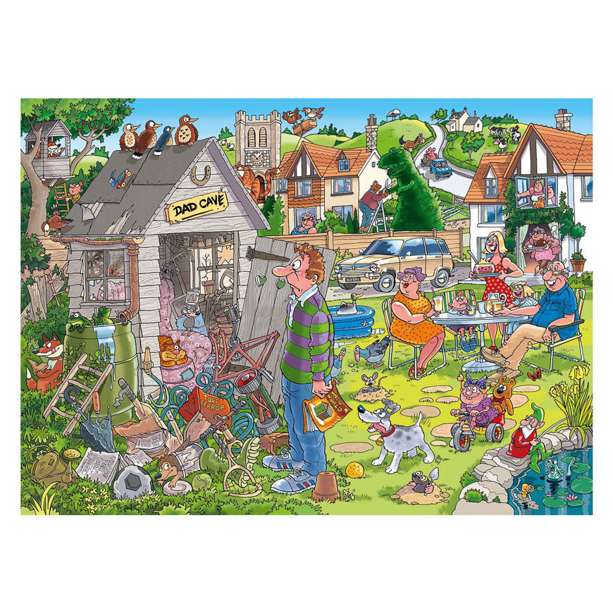 Wasgij destiny 28 legpuzzel - de mancave van pa, 1000st.
