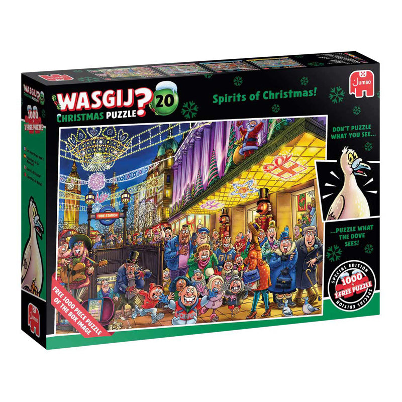 Jumbo wasgij kerst 20 - de geesten van kerstmis!, 2x 1000st.