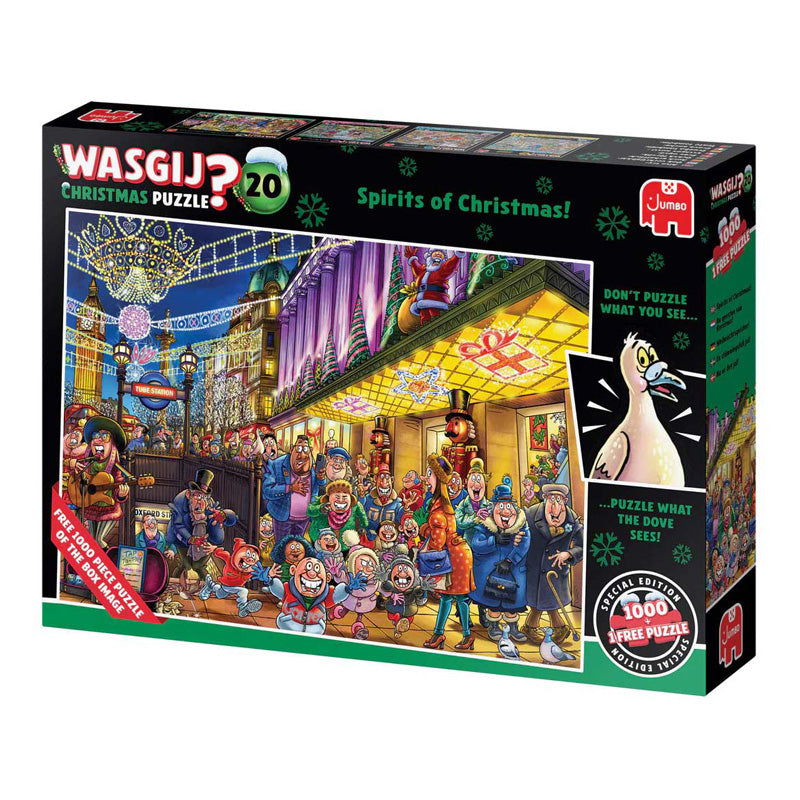 Jumbo wasgij kerst 20 - de geesten van kerstmis!, 2x 1000st.