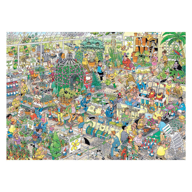 Jan van haasteren legpuzzel - het tuincentrum, 1000st.