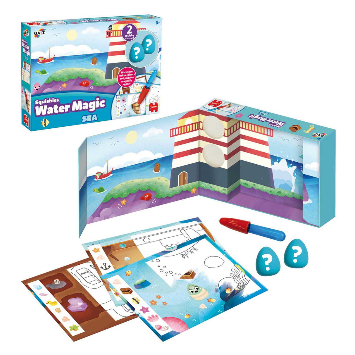 Jumbo galt - water magic squishies oceaan