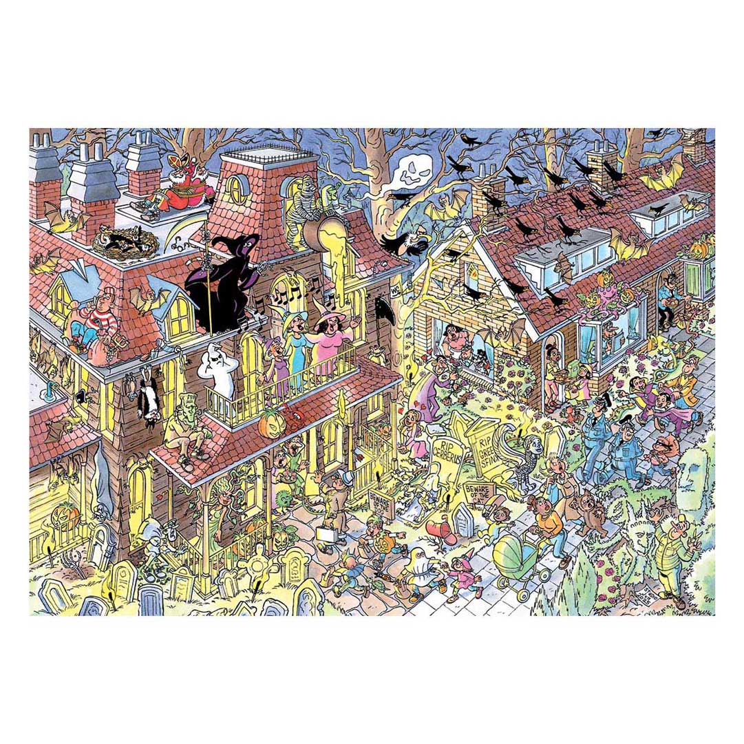 Jan van haasteren legpuzzel - trick or treat - 500st.