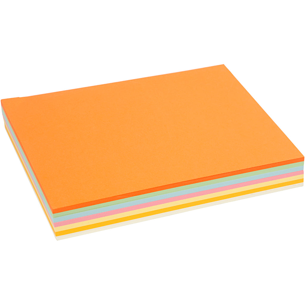 Creativ company pastel karton, a4, vel 210x297 mm, 160 gr, pastelkleuren, 210 div verborgen 1 doos