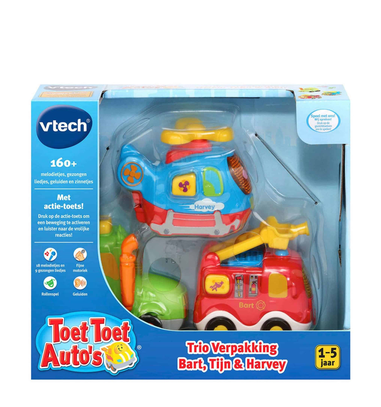 Vtech toet toet auto apos;s bart tijn en harvey 3 in 1 set
