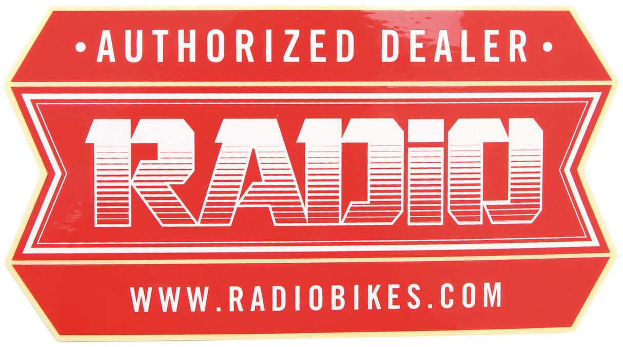 Radio sticker sticker authorized dealer