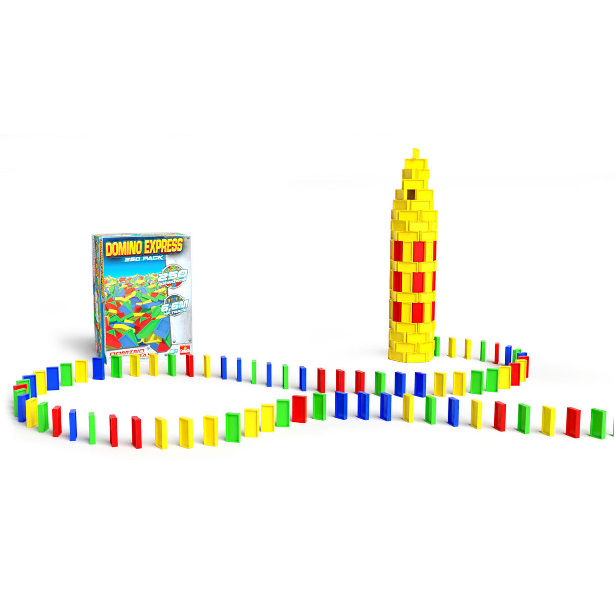Goliath domino express 250 extra domino stenen, champion race master set m