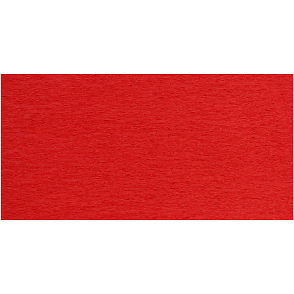 Creativ company crepepapier, vel 50x250 cm, rood, 10 vouw 1 doos
