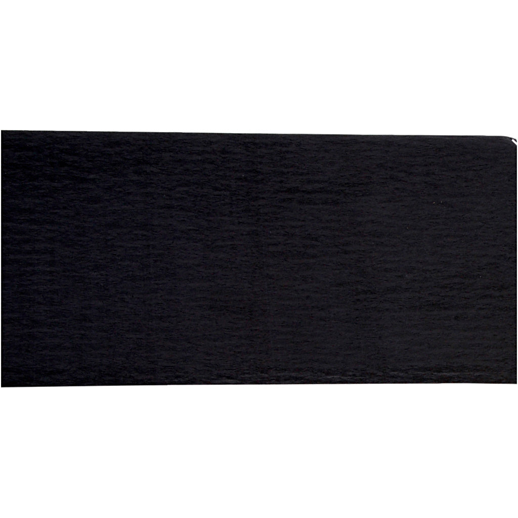Creativ company crepepapier, vel 50x250 cm, zwart, 10 vouw 1 doos