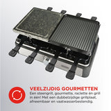 Bourgini gourmette raclette steengrill 8st