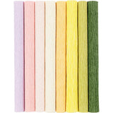 Crêpepapier Pastelkleuren, 8 Vellen