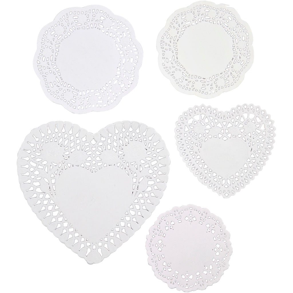Creativ company taartservetten, afm 9-14,5 cm, 5x80 stuk 1 doos