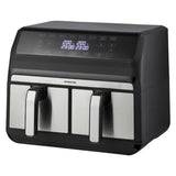 Inventum hetelucht friteuse gf800hld dubbel 2x 4l zwart 1700w