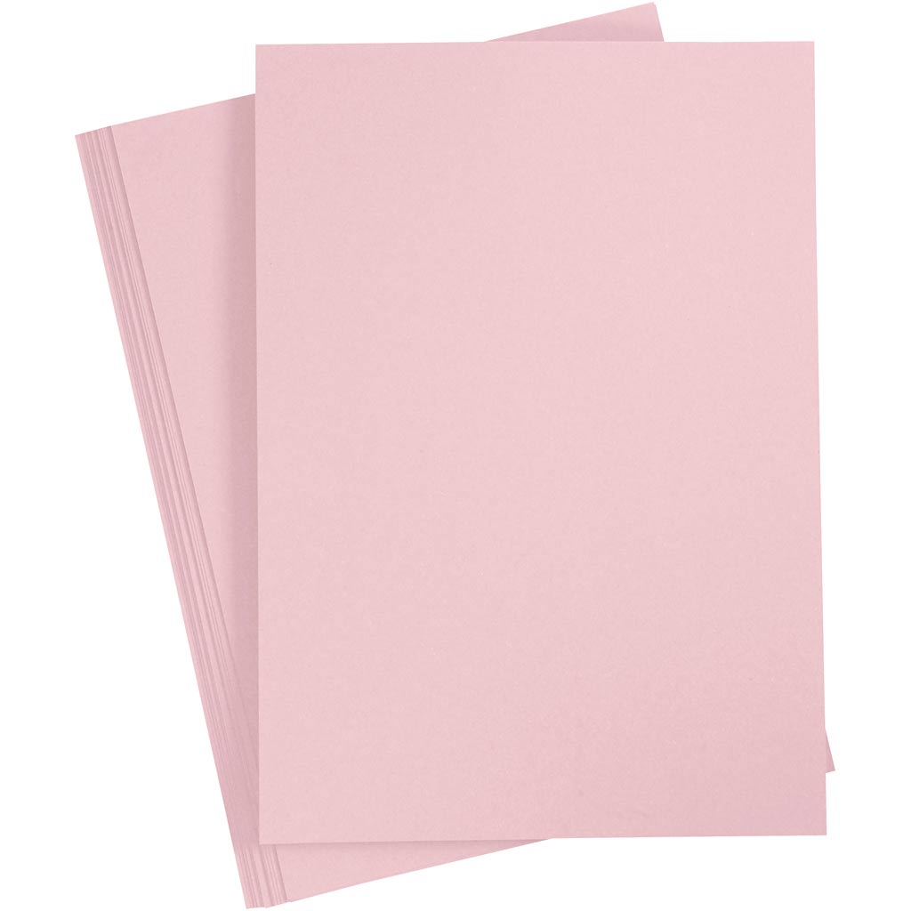 Creativ company karton, a4, vel 210x297 mm, 210 gr, roze, 10 vel 1 doos