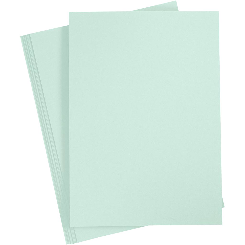 Creativ company karton, a4, vel 210x297 mm, 210 gr, pastel groen, 10 vel 1 doos