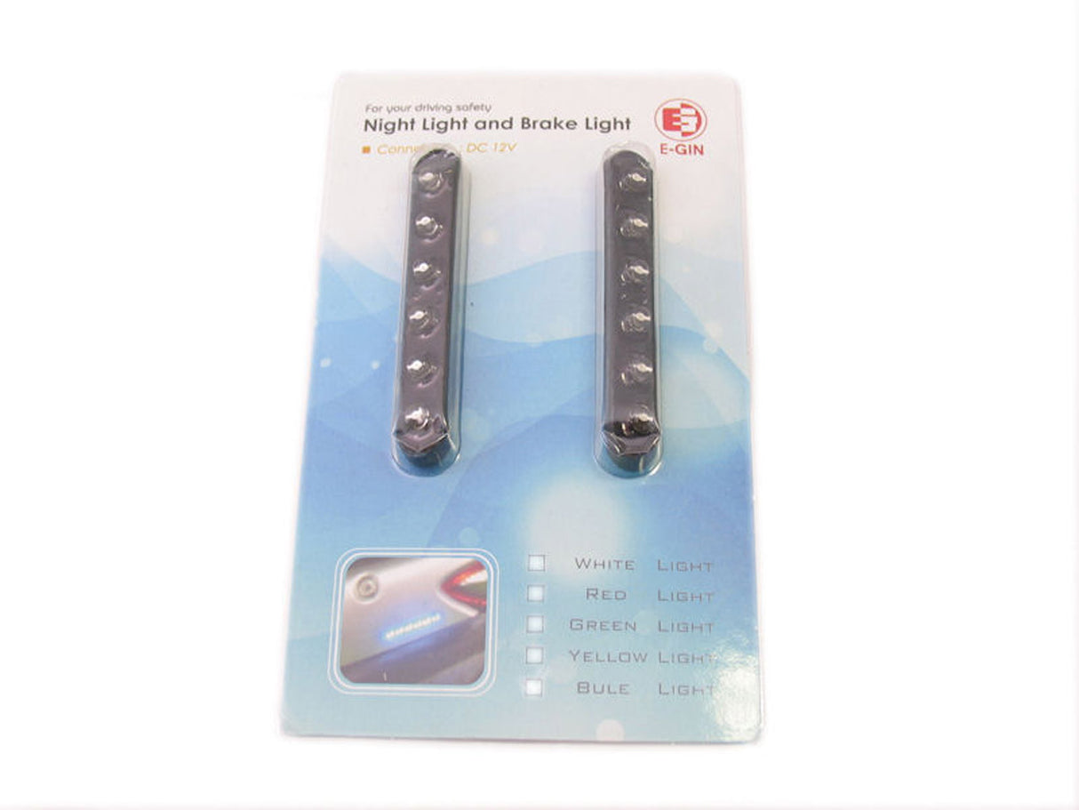 Edge lamp led set plak rood 6 leds