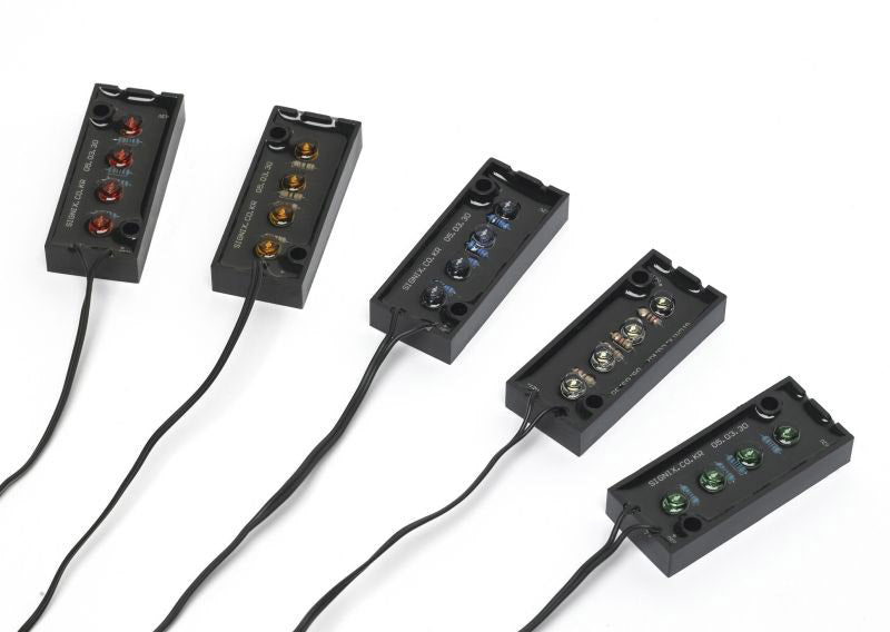 Opticparts df led lamp panel 4 leds groen waterdicht