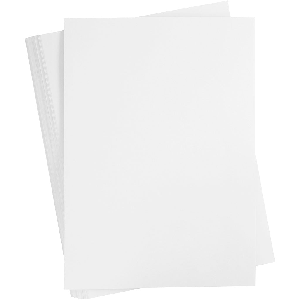 Creativ company gekleurd karton, a2, vel 420x594 mm, 180 gr, wit, 100 vel 1 doos