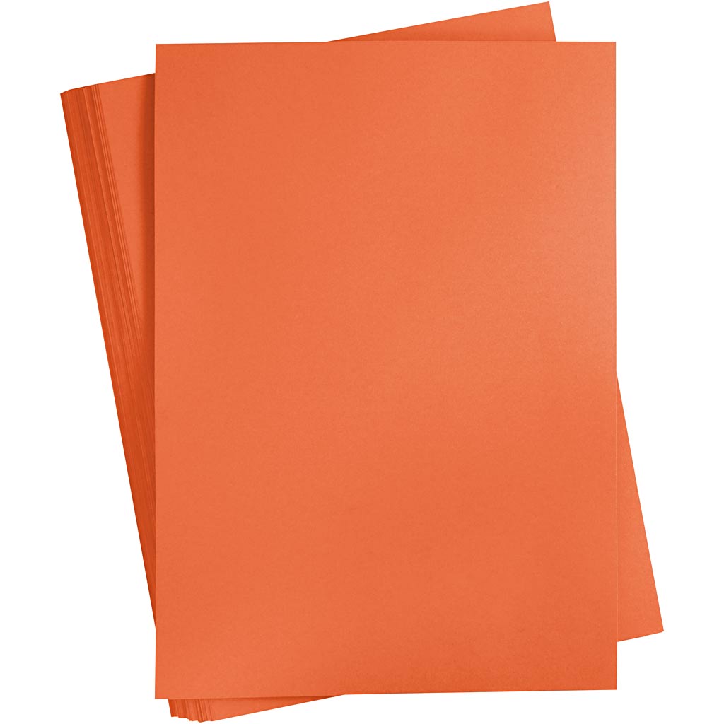 Creativ company gekleurd karton, a2, vel 420x594 mm, 180 gr, oranje, 100 vel 1 doos