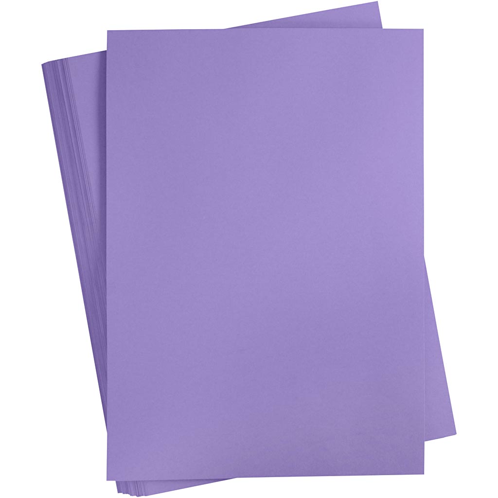 Creativ company gekleurd karton, a2, vel 420x594 mm, 180 gr, paars, 100 vel 1 doos