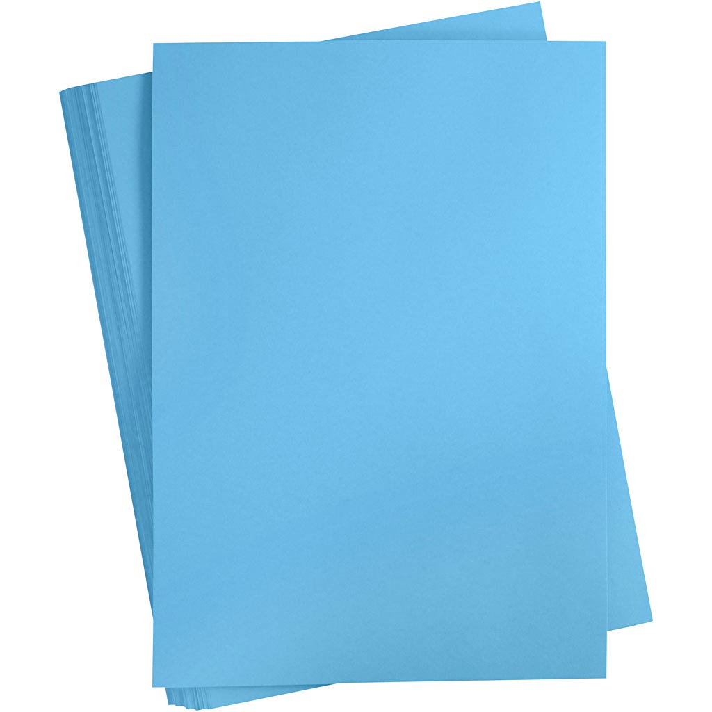 Creativ company gekleurd karton, a2, vel 420x594 mm, 180 gr, turquoise, 100 vel 1 doos