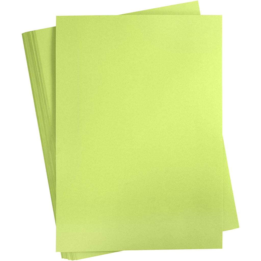 Creativ company gekleurd karton, a2, vel 420x594 mm, 180 gr, lichtgroen, 100 vel 1 doos
