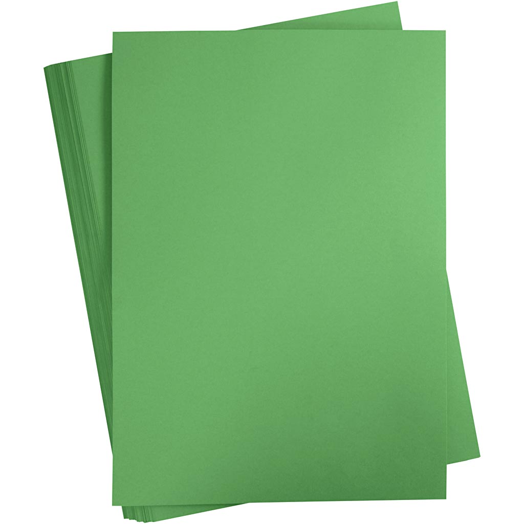 Creativ company gekleurd karton, a2, vel 420x594 mm, 180 gr, gras groen, 100 vel 1 doos
