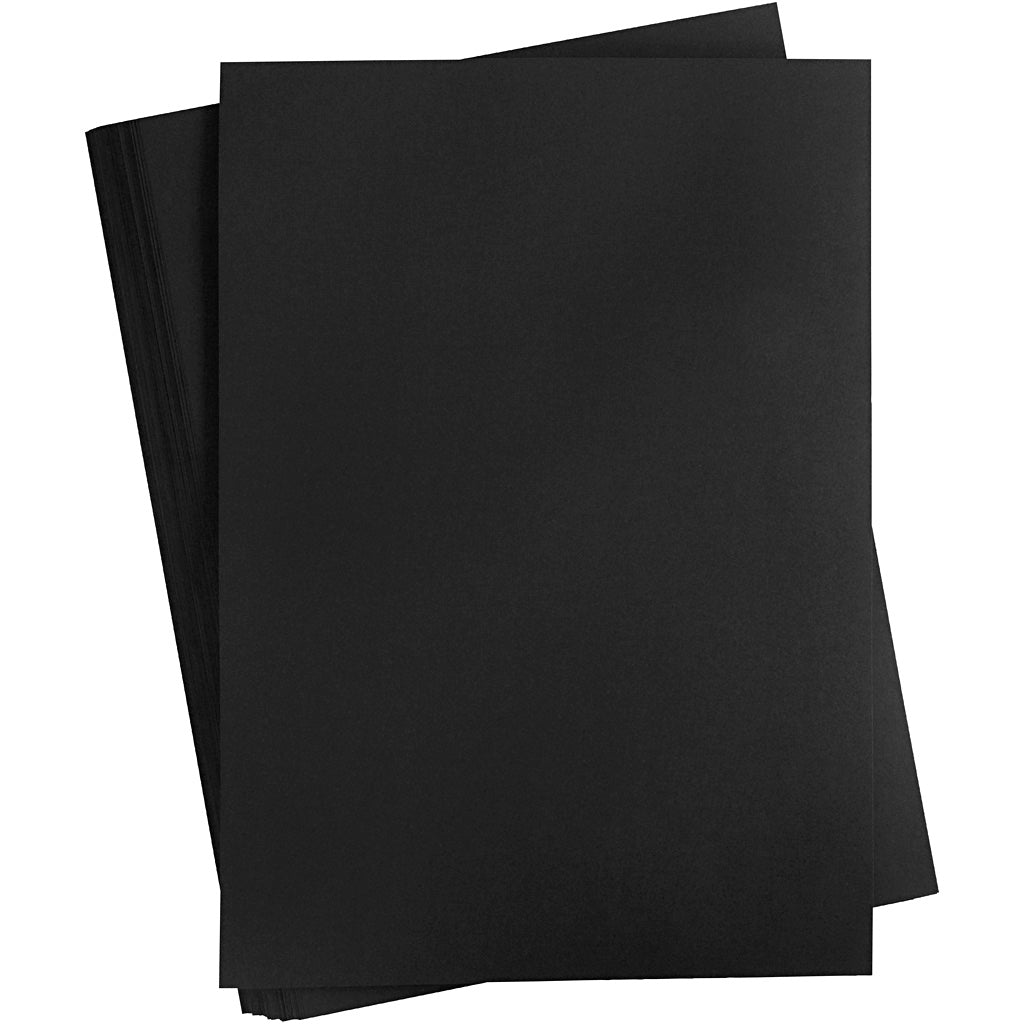 Creativ company gekleurd karton, a2, vel 420x594 mm, 180 gr, zwart, 100 vel 1 doos