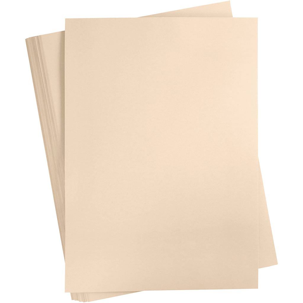 Creativ company gekleurd karton, a2, vel 420x594 mm, 180 gr, beige, 100 vel 1 doos