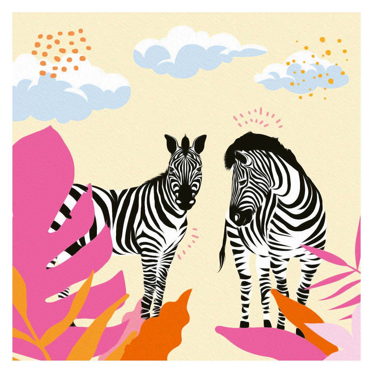 Schilderen op nummer - zebra