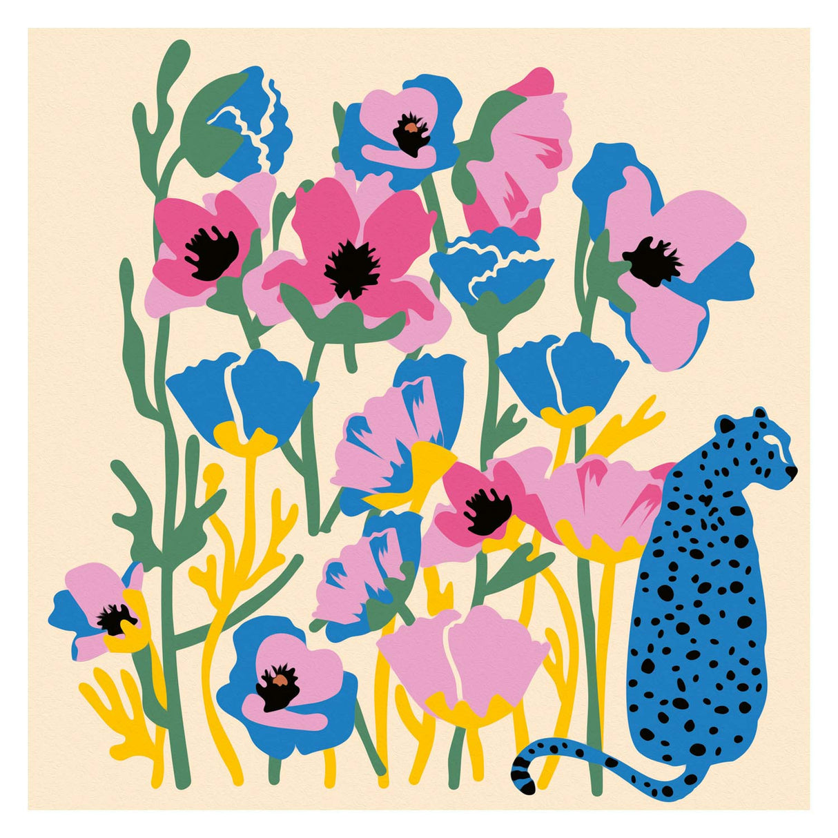 Schilderen op nummer - poppy