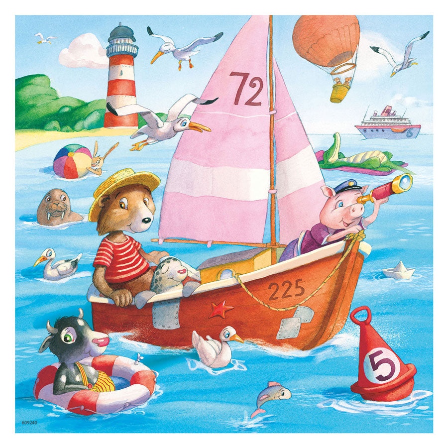 Ravensburger - Watervoertuigen Legpuzzel 3x49st.