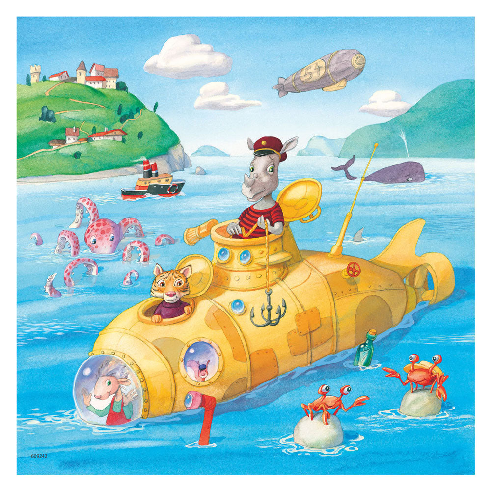 Ravensburger - Watervoertuigen Legpuzzel 3x49st.