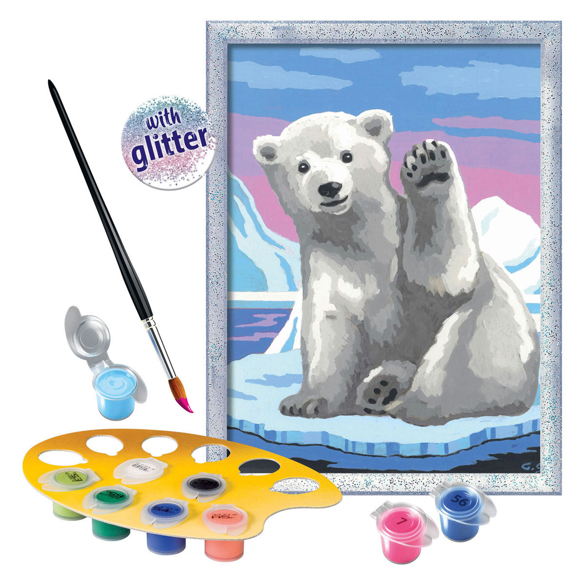 Ravensburger creart schilderen op nummer - geweldige poolbeer