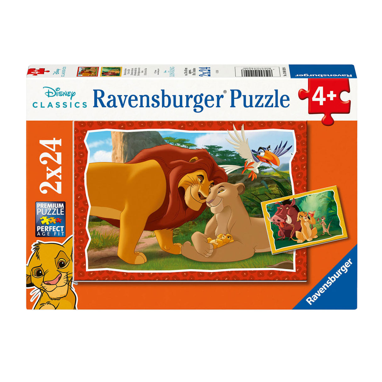 Ravensburger legpuzzel lion king, 2x24st.