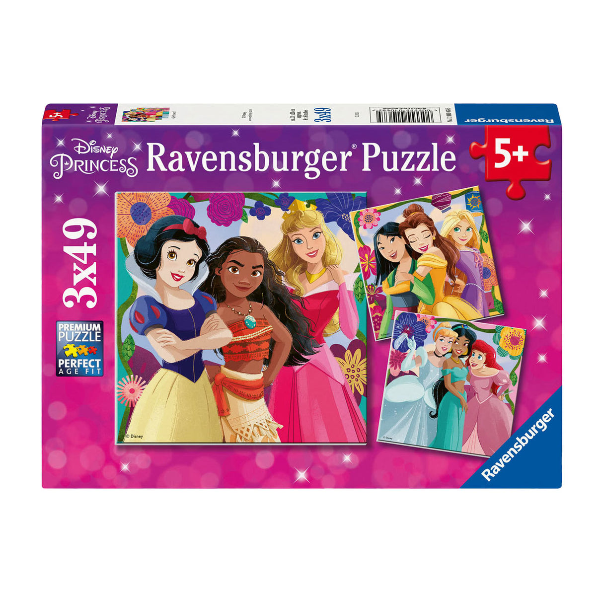 Ravensburger legpuzzel disney prinses, 3x49st.