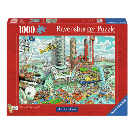 Ravensburger legpuzzel fleroux rotterdam, 1000st.