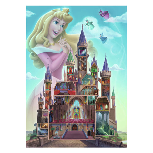 Ravensburger legpuzzel disney castles aurora, 1000st.